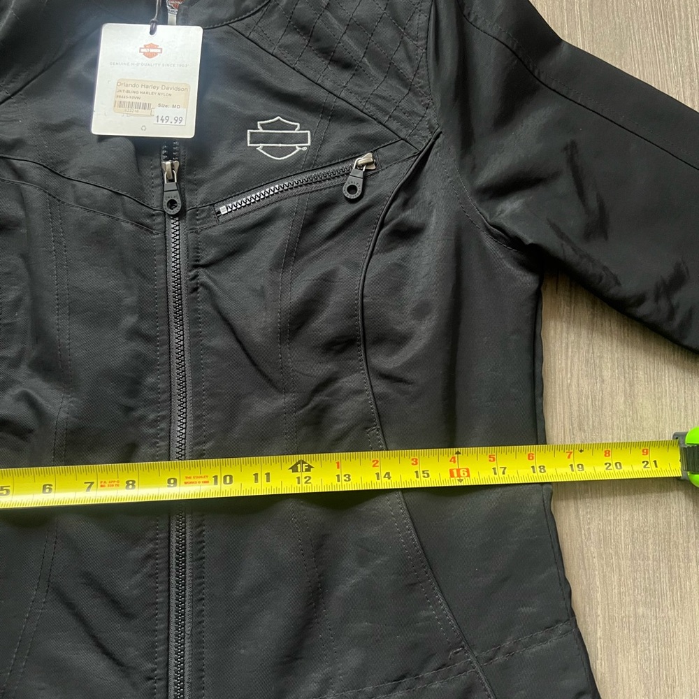 NWT Harley Davidson Water Resistant Biker
Moto Riding Jacket Crystals M - Picture 13 of 13